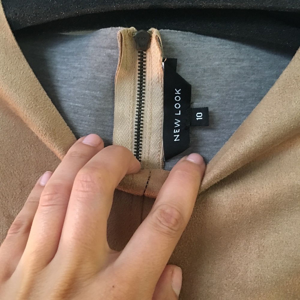 Faux Suede Shift Dress - Picture 3 of 6